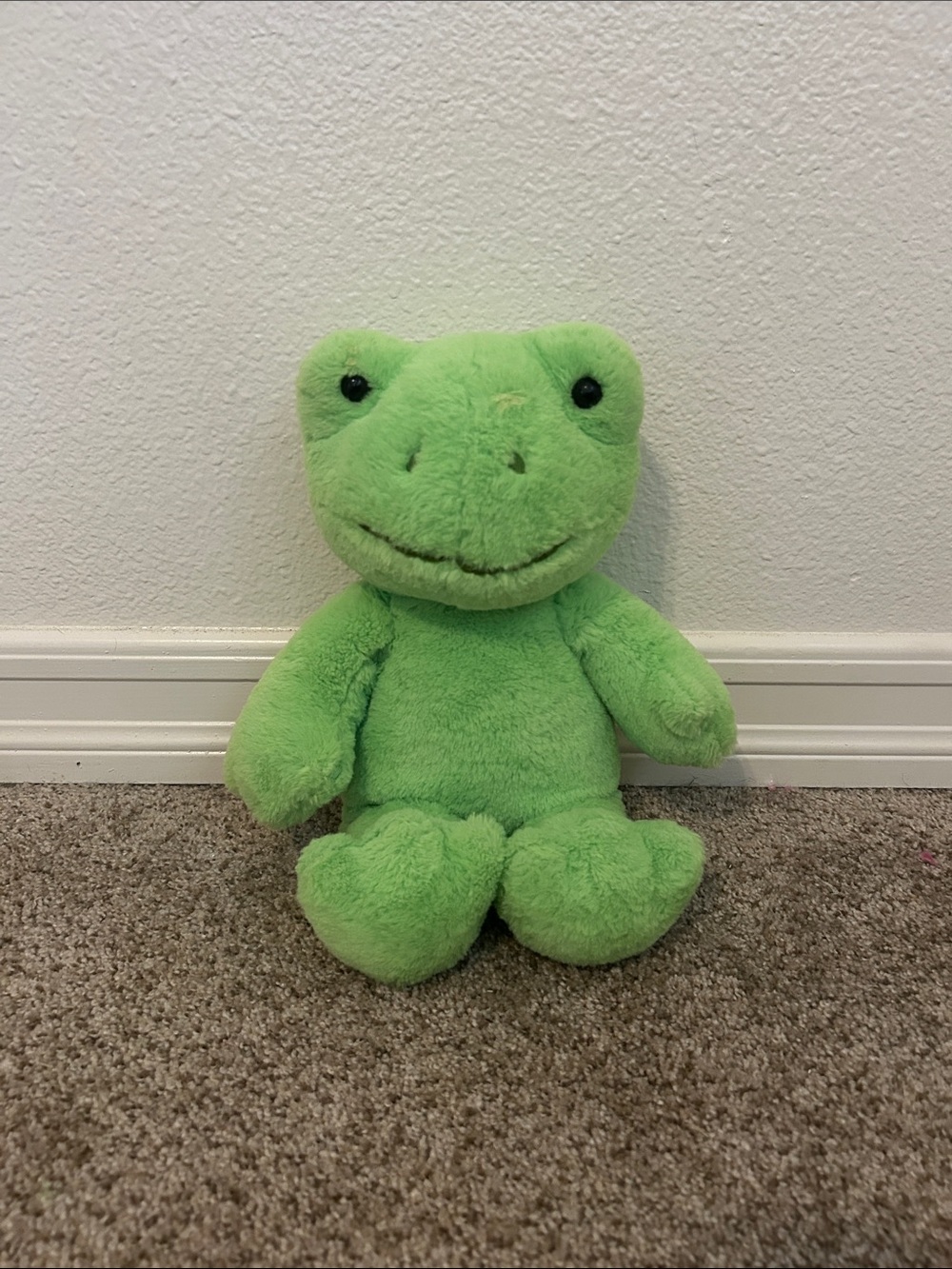 Build-A-Bear Lime Green Plush Frog Stuffed Animal